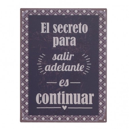 Origin Home Decor - Mur Adorno Life Life Life Wall Mur | Plaques de métal noir - 33x0x25 cm