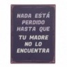 Origin Home Decor - Mur Adorno Life Life Life Wall Mur | Plaques de métal noir - 33x0x25 cm