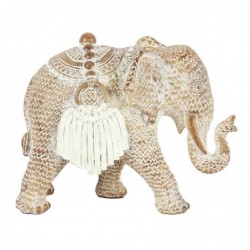 Origine de décoration intérieure - Figures de figurines d'éléphants | Éléphants africains et blancs - 16x10x20 cm