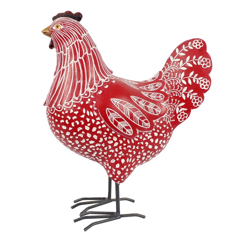 Origine de décoration intérieure - Figure Gallina Figures | Animaux rouges - 25x10x20 cm