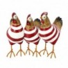 Origin Home Decor - Figure Gallina Pack 3 unités Figures | Animaux rouges - 16x11x22 cm