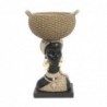 Origine de décoration intérieure - Figure de figure africaine | Éléphants africains et bruns - 23x12x14 cm