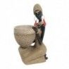 Origine de décoration intérieure - Figure de figure africaine | Éléphants africains et bruns - 24x9x13 cm