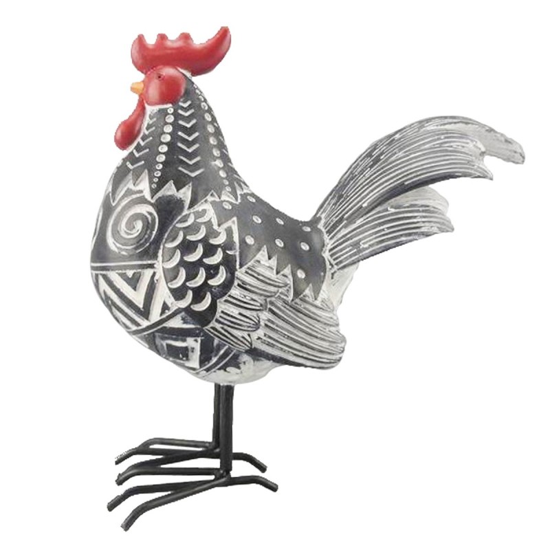 Origine de décoration intérieure - Figure Gallina Figures | Animaux gris - 22x9x20 cm