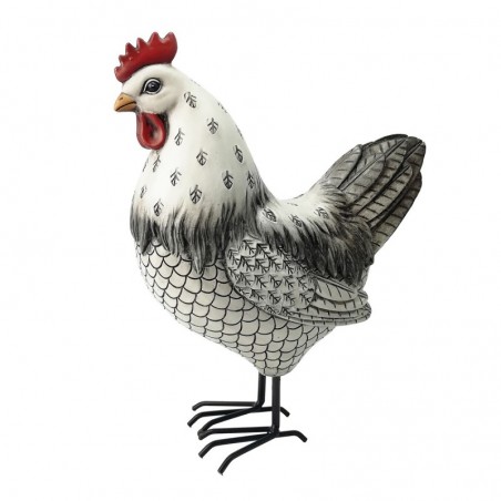 Origine de décoration intérieure - Figure Gallina Figures | Animaux gris - 25x10x20 cm