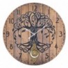 Origine de décoration intérieure - Life Tree Watch Mur | Montres brunes - 58x4x58 cm