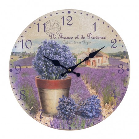 Origine de décoration intérieure - Mur mural lancer | Montres lilas - 34x4x34 cm