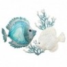 Origin Decor Home - Wall Adorno Fish Wall Adorno | Jardin bleu - 46x5x62 cm