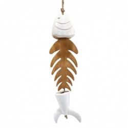 Décor d'origine - Décoration des poissons pendentifs | Pendants bruns - 42x6x9 cm