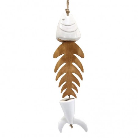 Décor d'origine - Décoration des poissons pendentifs | Pendants bruns - 42x6x9 cm