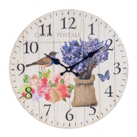 Origine de décoration intérieure - Mur mural lancer | Montres lilas - 34x4x34 cm