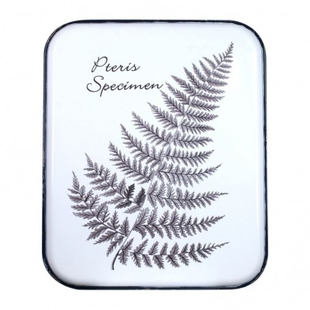 ORIGEN Home Decor Wall Wall Metal Plates | Plaque en métal blanc rectangulaire - 53x43x2cm