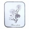 ORIGEN Home Decor Wall Adorno Flores Plaques métalliques | Plaque en métal blanc rectangulaire - 53x43x2cm