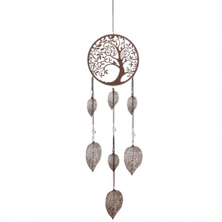 ORIGEN Home Decor Collapant Metal Hanging Tree Manager | Pendant en métal gris - 90x18x6cm