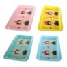 Plateau Long 4 Unités Métal Émaillé Multicolore 3*18*40cm Lot de 4 Unités Plateau