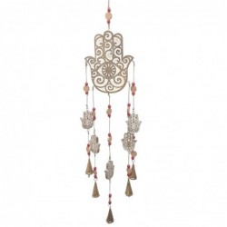 Décor d'origine - Décoration Adorno Hand Fatima | Pendants blancs - 100x3x18 cm