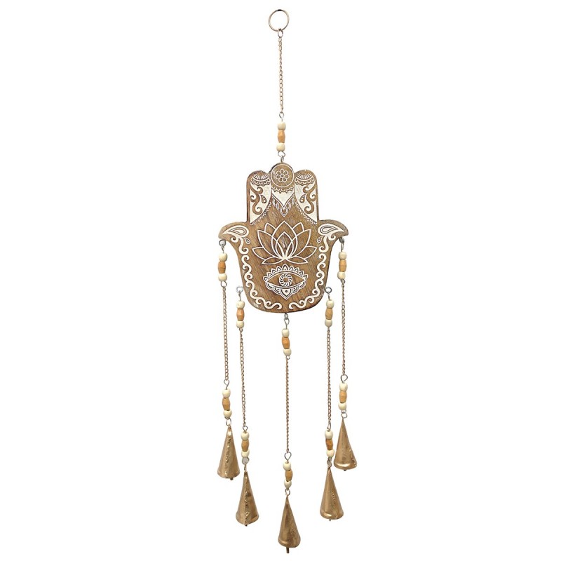 Décoration d'origine - Décoration de Fatima pendentif à la main | Pendants bruns - 70x3x17 cm