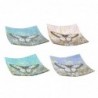 Origin Decor Home - Square Butterfly Pack Pack 4 unités Décoration | Plateaux multicolores - 3x19x19 cm