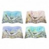 Origin Decor Home - Square Butterfly Pack Pack 4 unités Décoration | Plateaux multicolores - 2x15x15 cm