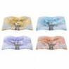 Origin Decor - Plaque Résumé Pack d'arbre 4 unités Décoration | Plateaux multicolores - 2x15x15 cm