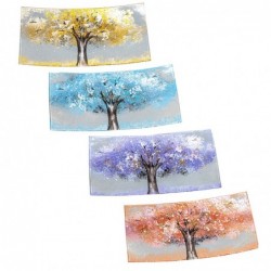 Origin Decor - Plaque Résumé Pack d'arbre 4 unités Décoration | Plateaux multicolores - 4x17x31 cm