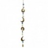 Décor d'origine - Sol -Luna Decoration Pendant | Gold Metal est suspendu - 95x2x8 cm