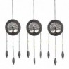 Décor d'origine - Tree Vida Pack 3 unités Décoration | Black Metal Hobs - 80x2x18 cm