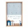 Origine de décoration intérieure - Mur de porte-clés de plage Adorno | Brown suspension - 30x3x20 cm