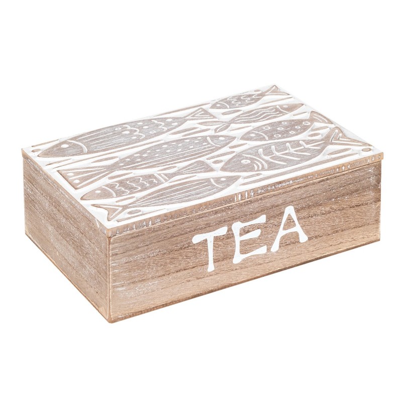 Origin Home Decor - Organizer Tea Tea Kitchen | Thé gris - 8x16x24 cm