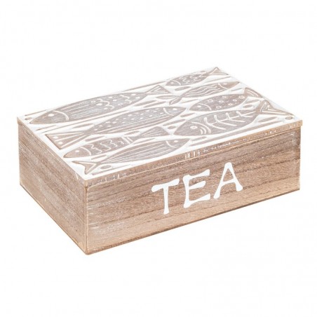 Origin Home Decor - Organizer Tea Tea Kitchen | Thé gris - 8x16x24 cm