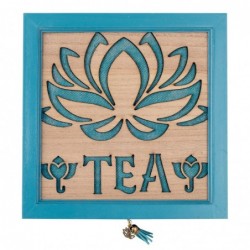 Origin Home Decor - Organizer Tea Tea Kitchen | Blue TE - 8x24x24 cm