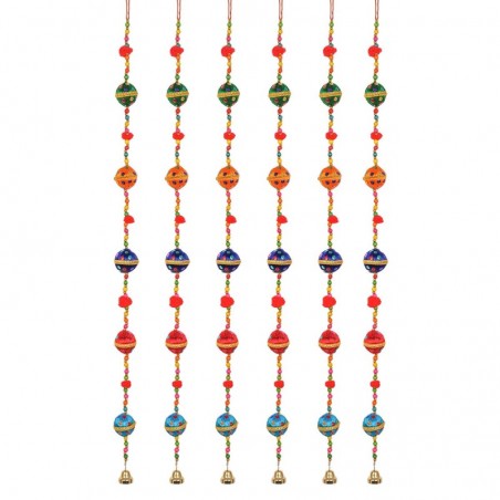 Origine de décoration intérieure - Balls Pack 6 unités Décoration | Pendants multicolores - 90x4x4 cm