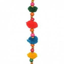 Décoration d'origine - Pom -pom Pack Pendant 6 unités Décoration | Pendants multicolores - 100x2x2 cm