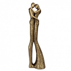 Origine de décoration intérieure - Figure Couple Figures | Bronze doré - 32x6x8 cm