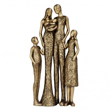 Home Decor - Figure Family Figures | Bronze doré - 24x4x12 cm