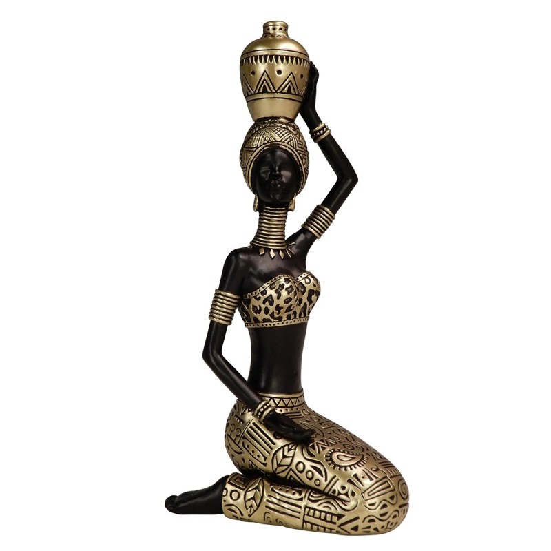 Origine de décoration intérieure - Figure de figure africaine | Éléphants africains et bruns - 20x8x9 cm