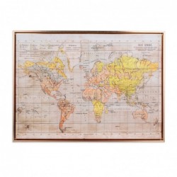 Origin Home Decor - Wall Adorno Mundo Table | Images brunes - 53x3x73 cm