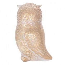 ORIGEN Home Decor Buhos Buhos Figure | Figure de hibou beige - 18x12x10cm