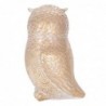 ORIGEN Home Decor Buhos Buhos Figure | Figure de hibou beige - 18x12x10cm