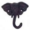 ORIGEN Home Decor Percha Elephante Pomegin | Ornement de mur de jardin noir - 12x13x4cm