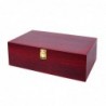 ORIGEN Home Decor Wine Box pour deux bouteilles ouvre des bottines | Brun - 12x36x21cm