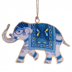 ORIGEN Home Decor Elephant Pendant 4 u pend | Pendant multicolore - 9x14x1cm