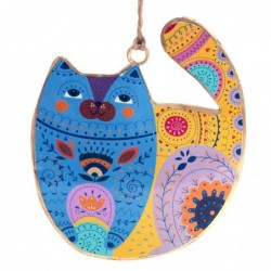 ORIGEN Home Decor Cat Assorbant 4 u pend | Pendant multicolore - 11x9x1cm