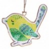 ORIGEN Home Decor Pajaro 4 u suspension des pendentifs | Pendant multicolore - 9x10x1cm