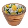 ORIGEN Home Decor Citrons plateau avec bols et plateaux | Plateau jaune - 3x38x13cm