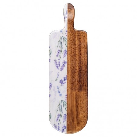 ORIGEN Home Decor Cut Table Table Lavender Boîtes et plateaux | Tableau brun rectangulaire - 3x49x15cm