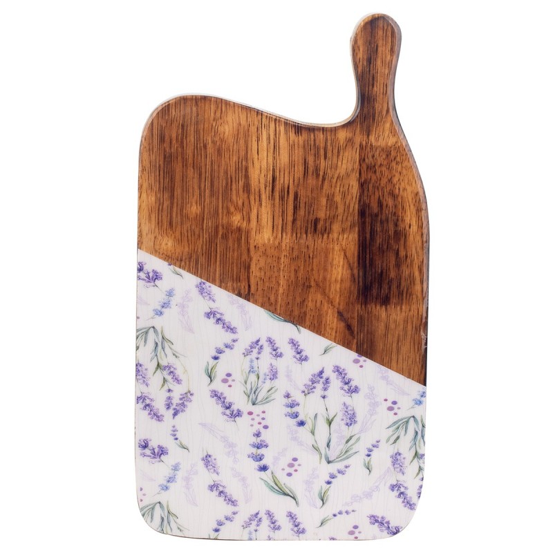 ORIGEN Home Decor Cut Table Table Lavender Boîtes et plateaux | Tableau brun rectangulaire - 3x35x19cm