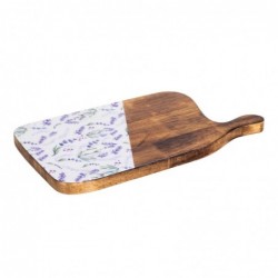 ORIGEN Home Decor Cut Table Table Lavender Boîtes et plateaux | Tableau brun rectangulaire - 3x35x19cm