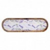 ORIGEN Home Decor OVAL TRAY Boîtes et plateaux de lavande | Plateau brun ovale - 3x46x14cm