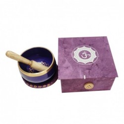 ORIGEN Home Decor Bowl Tibetano avec accessoires Stick Natura | Instrument de musique lilas - 5x9x9cm